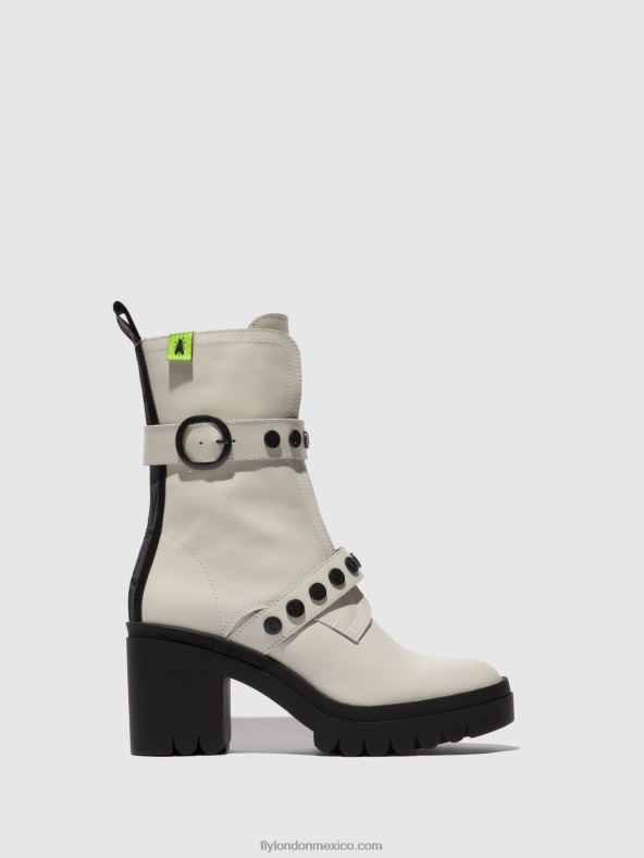 nausica blanquecino 2LT8B161 botines con cremallera tama888 Fly London mujer