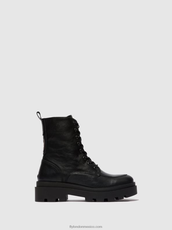 negro 2LT8B104 botines con cordones jaye878 Fly London mujer