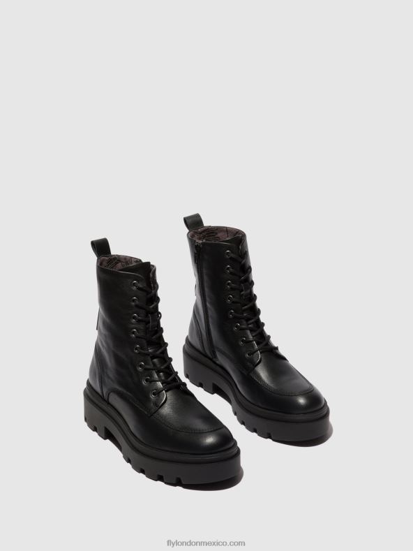 negro 2LT8B104 botines con cordones jaye878 Fly London mujer