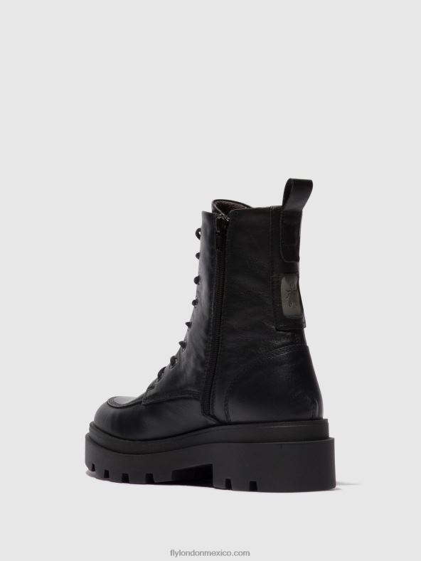 negro 2LT8B104 botines con cordones jaye878 Fly London mujer