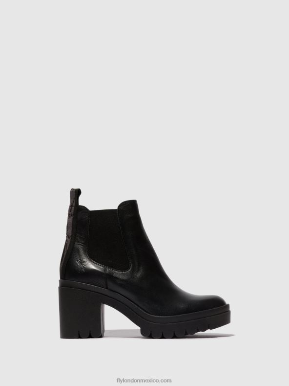 negro 2LT8B120 botines chelsea tope520 Fly London mujer