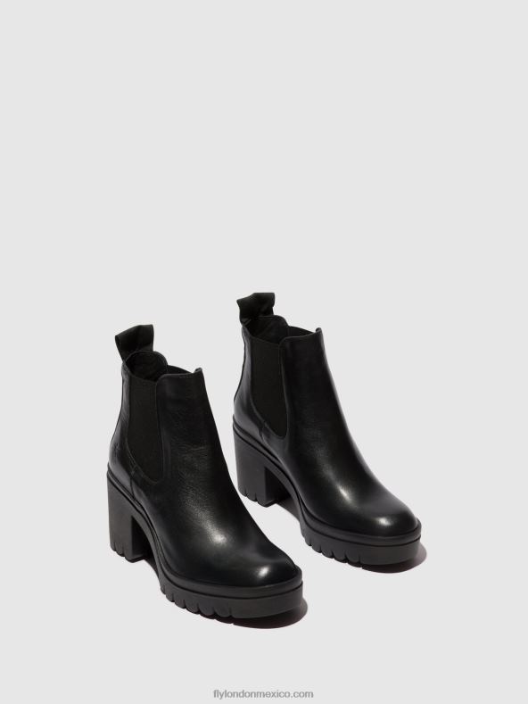 negro 2LT8B120 botines chelsea tope520 Fly London mujer