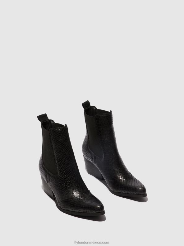negro 2LT8B122 botines chelsea torm911 Fly London mujer