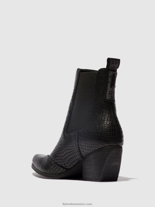 negro 2LT8B122 botines chelsea torm911 Fly London mujer