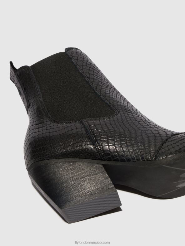 negro 2LT8B122 botines chelsea torm911 Fly London mujer