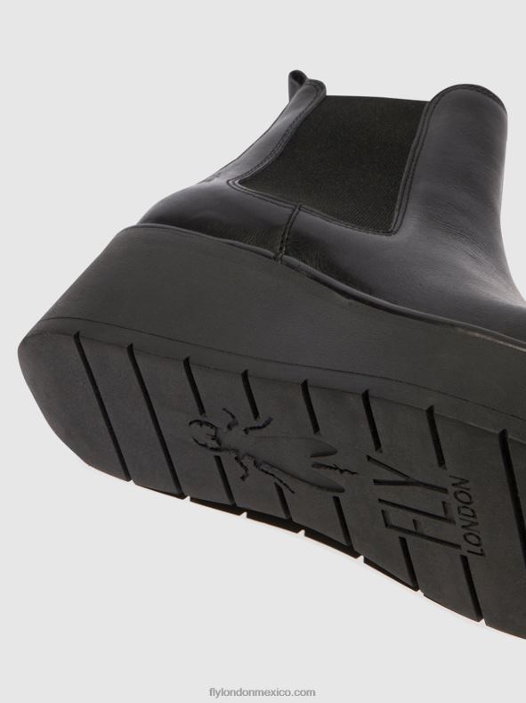 negro 2LT8B138 botines chelsea hama238 Fly London mujer