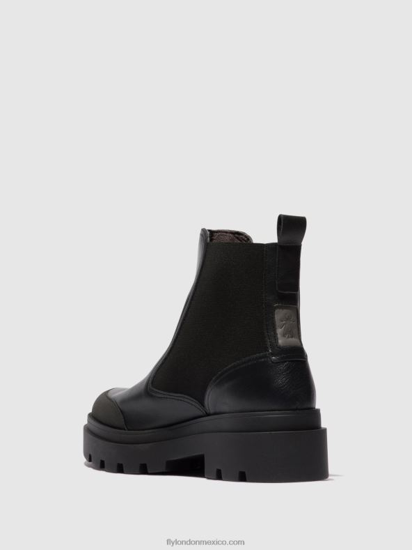 negro 2LT8B141 botines chelsea jeba879 Fly London mujer