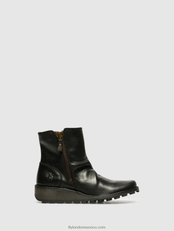 negro 2LT8B269 botines con cremallera mon944 Fly London mujer