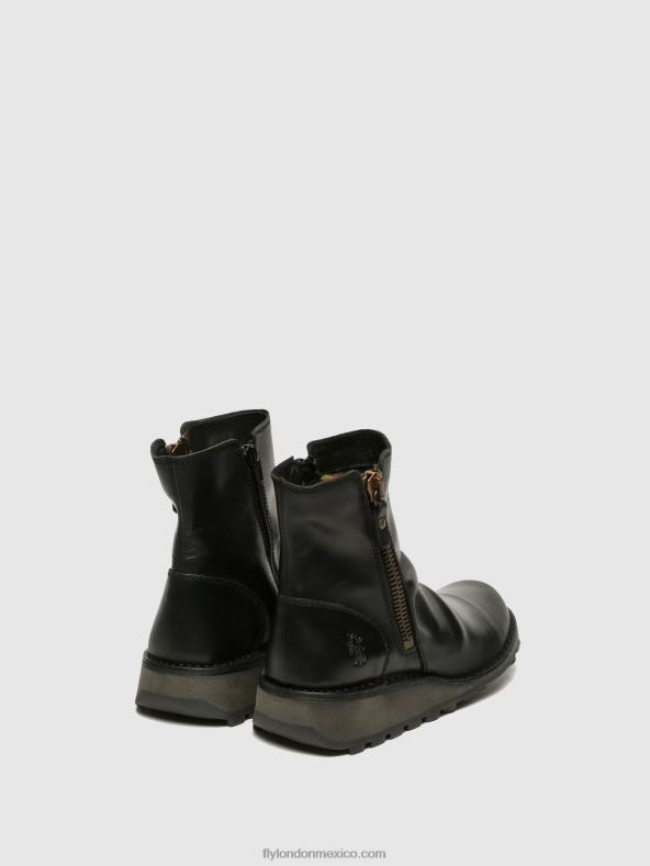 negro 2LT8B269 botines con cremallera mon944 Fly London mujer