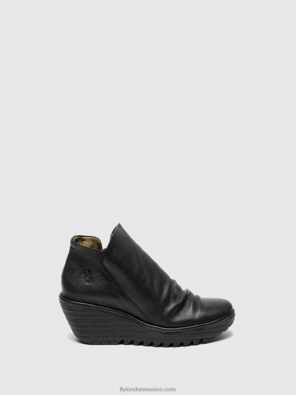 negro 2LT8B280 botines con cremallera yip Fly London mujer