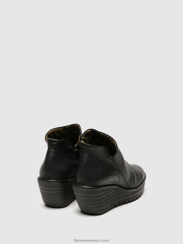 negro 2LT8B280 botines con cremallera yip Fly London mujer