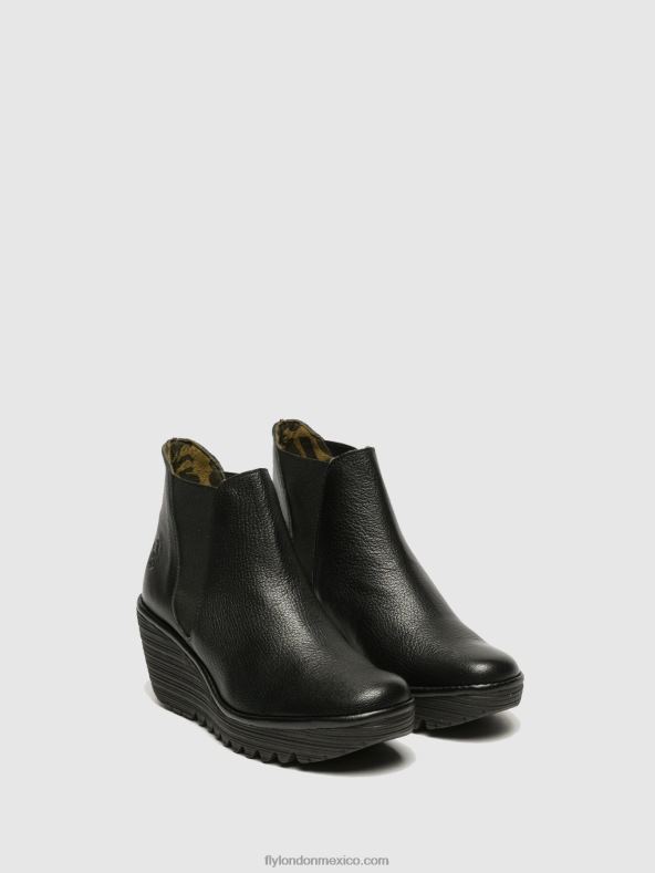 negro 2LT8B281 botines chelsea yoss Fly London mujer