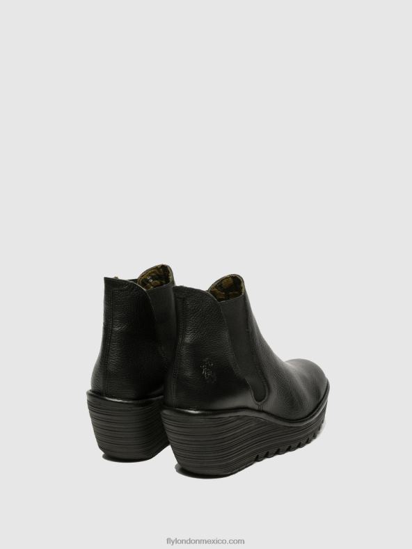 negro 2LT8B281 botines chelsea yoss Fly London mujer