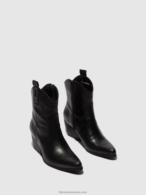 negro 2LT8B31 botines con cremallera tabb905 Fly London mujer
