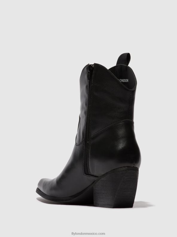 negro 2LT8B31 botines con cremallera tabb905 Fly London mujer
