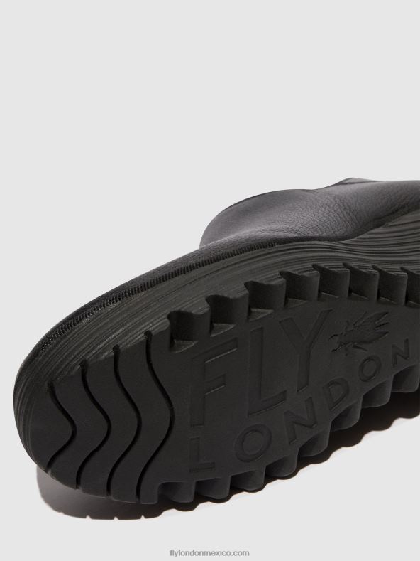 negro 2LT8B34 botines con cremallera yego400 Fly London mujer