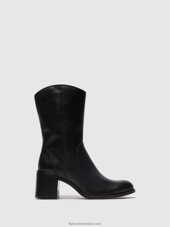 negro 2LT8B73 botines con cremallera asta914 Fly London mujer