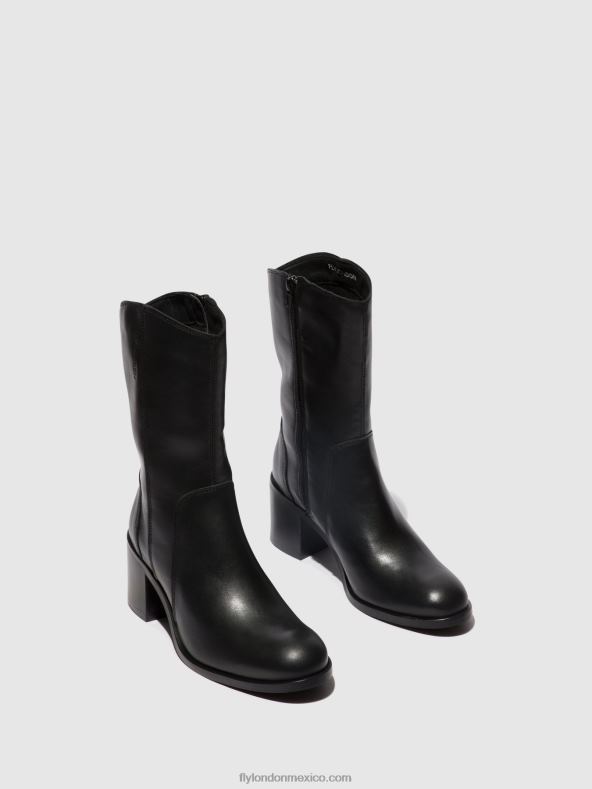 negro 2LT8B73 botines con cremallera asta914 Fly London mujer