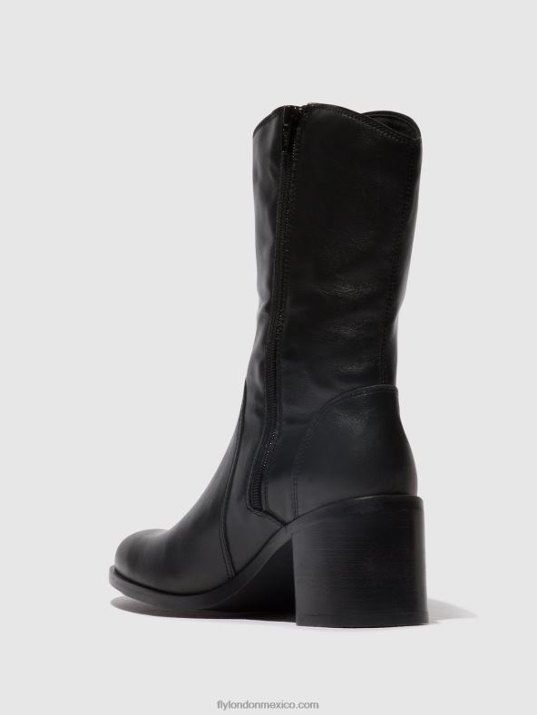 negro 2LT8B73 botines con cremallera asta914 Fly London mujer
