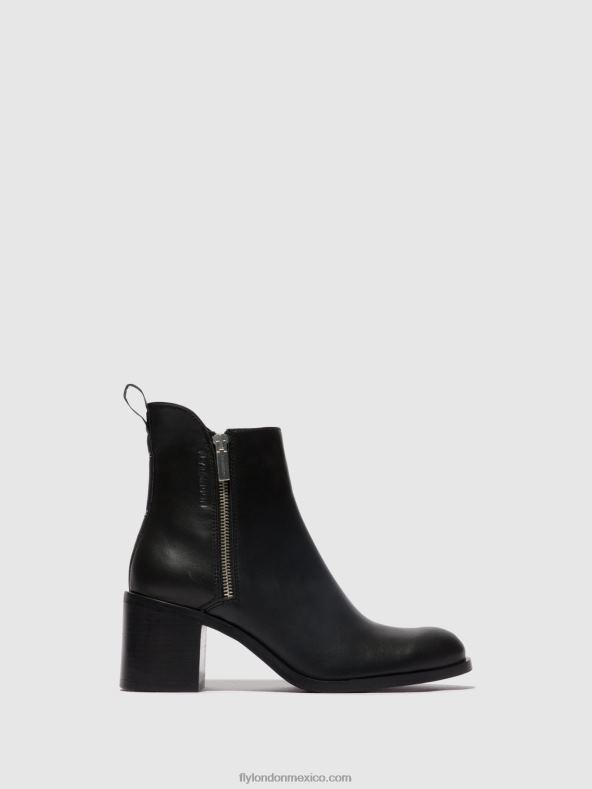 negro 2LT8B78 botines con cremallera ader912 Fly London mujer