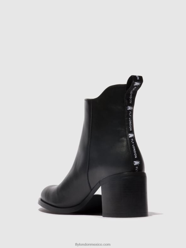 negro 2LT8B78 botines con cremallera ader912 Fly London mujer