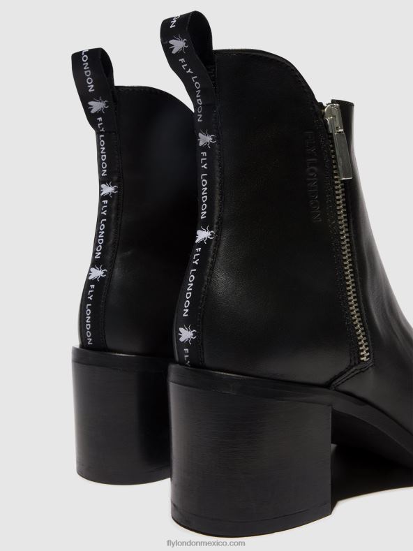 negro 2LT8B78 botines con cremallera ader912 Fly London mujer