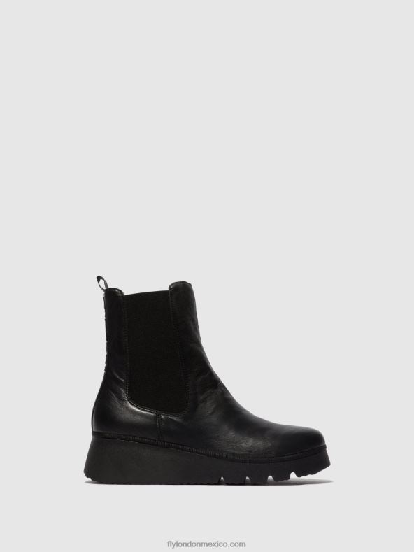 negro 2LT8B9 botines chelsea paty405 Fly London mujer