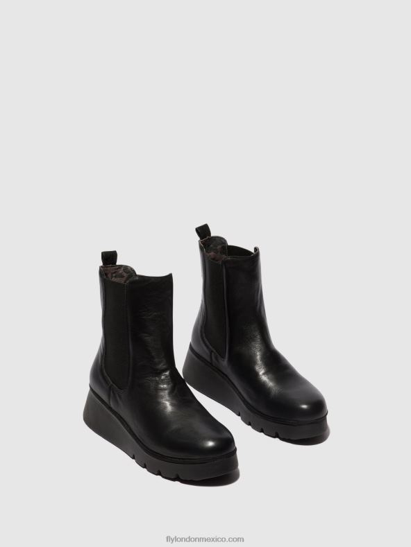 negro 2LT8B9 botines chelsea paty405 Fly London mujer