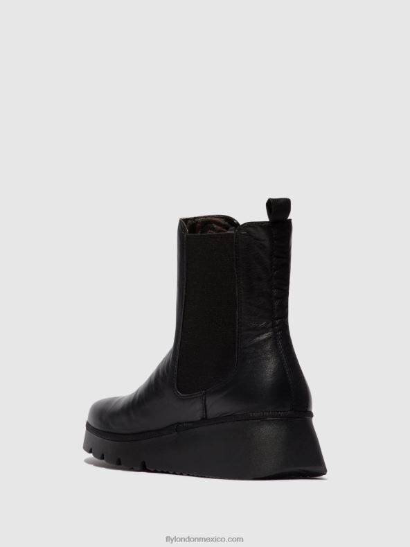 negro 2LT8B9 botines chelsea paty405 Fly London mujer