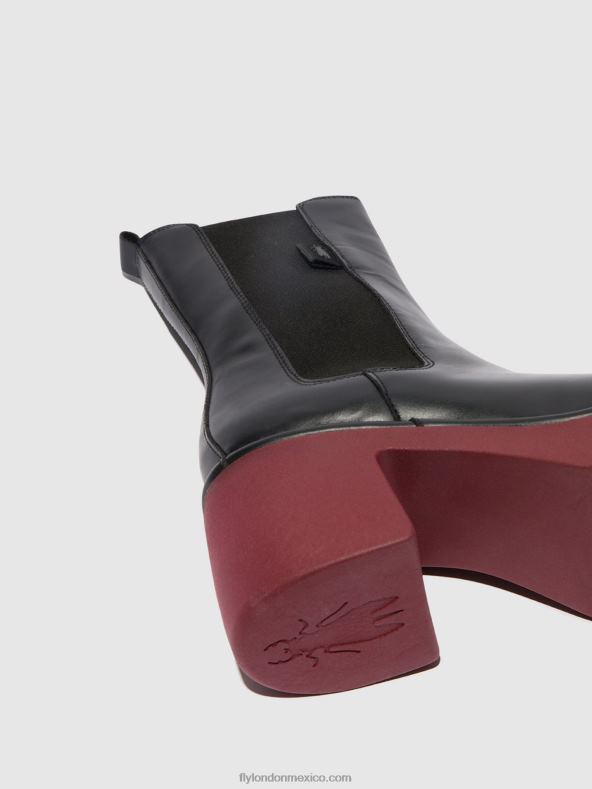 negro (suela de vino) 2LT8B129 botines chelsea moya25 Fly London mujer
