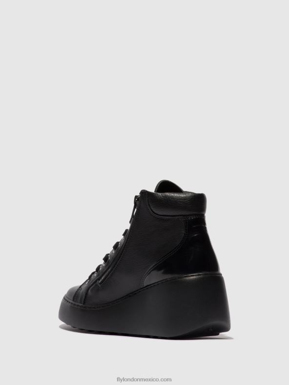 negro (suela negra) 2LT8B108 botines con cordones dice468 Fly London mujer