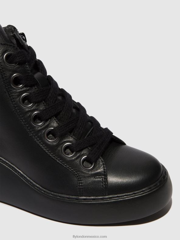 negro (suela negra) 2LT8B108 botines con cordones dice468 Fly London mujer