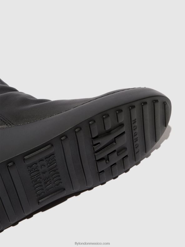 negro (suela negra) 2LT8B58 botines con cremallera dabe461 Fly London mujer