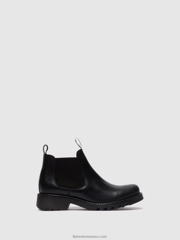 negro (todo negro) 2LT8B124 botines chelsea rika894 Fly London mujer