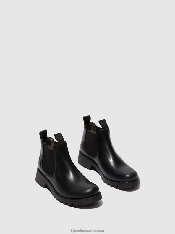 negro (todo negro) 2LT8B124 botines chelsea rika894 Fly London mujer
