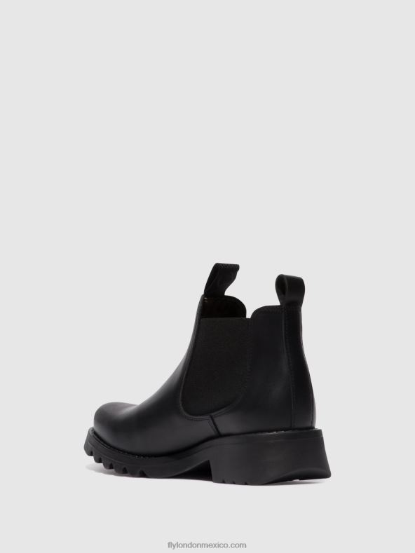 negro (todo negro) 2LT8B124 botines chelsea rika894 Fly London mujer