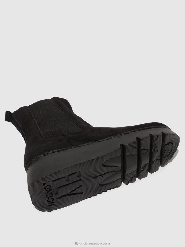 niño ante negro 2LT8B6 botines chelsea paty405 Fly London mujer