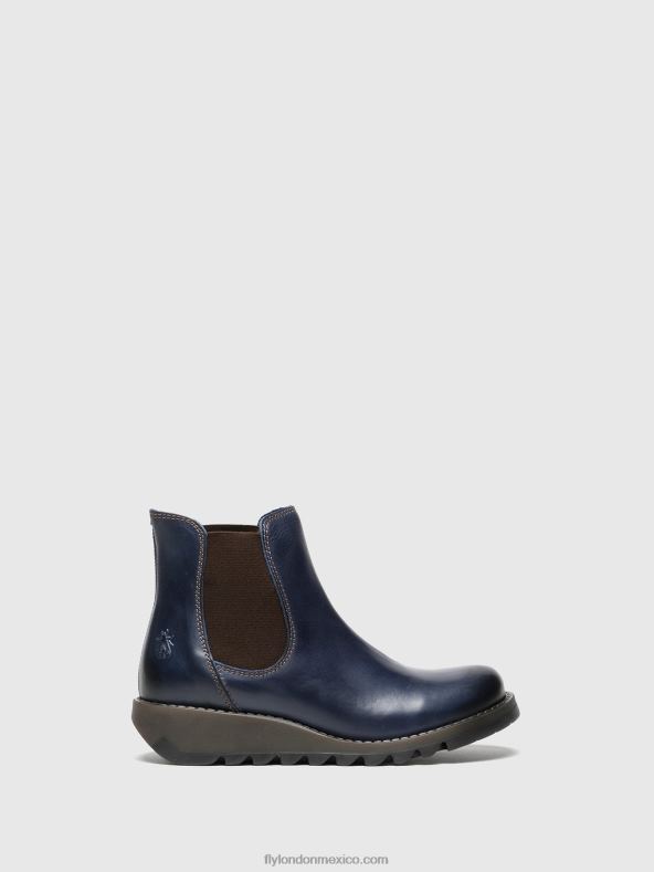 salv azul 2LT8B278 botines chelsea Fly London mujer