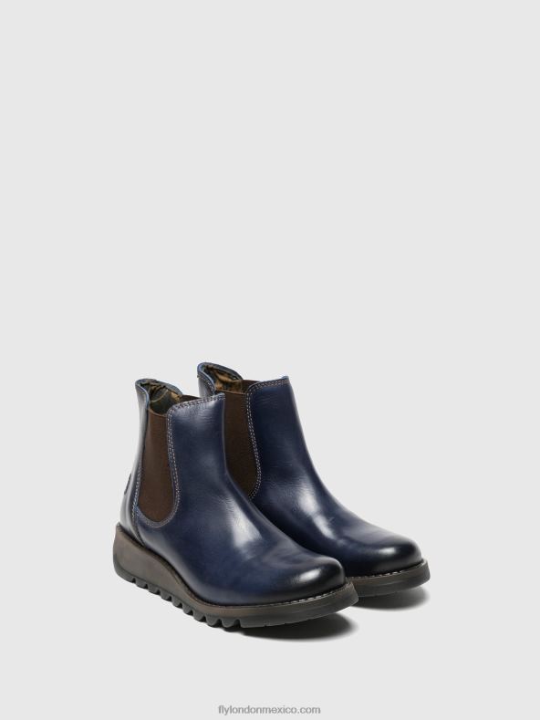 salv azul 2LT8B278 botines chelsea Fly London mujer