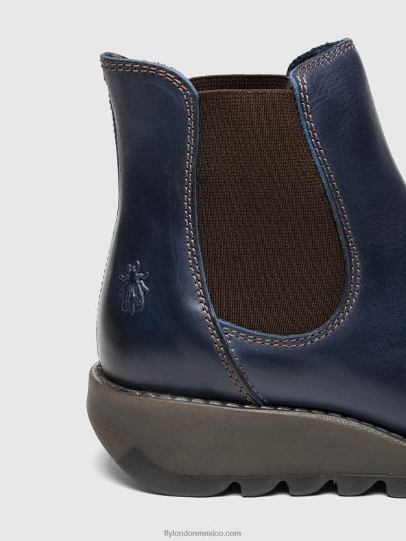 salv azul 2LT8B278 botines chelsea Fly London mujer