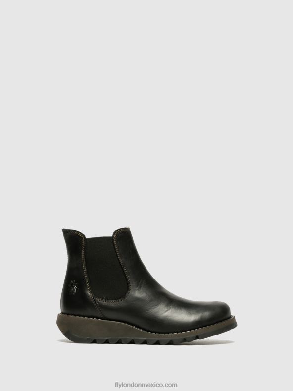 salv negro 2LT8B13 botines chelsea Fly London mujer