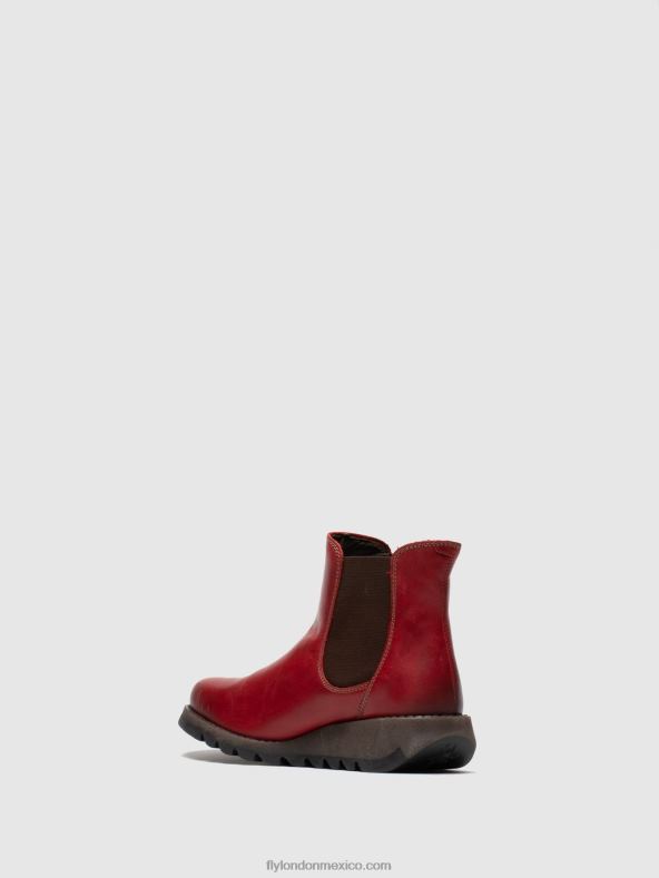 salv rojo 2LT8B275 botines chelsea Fly London mujer