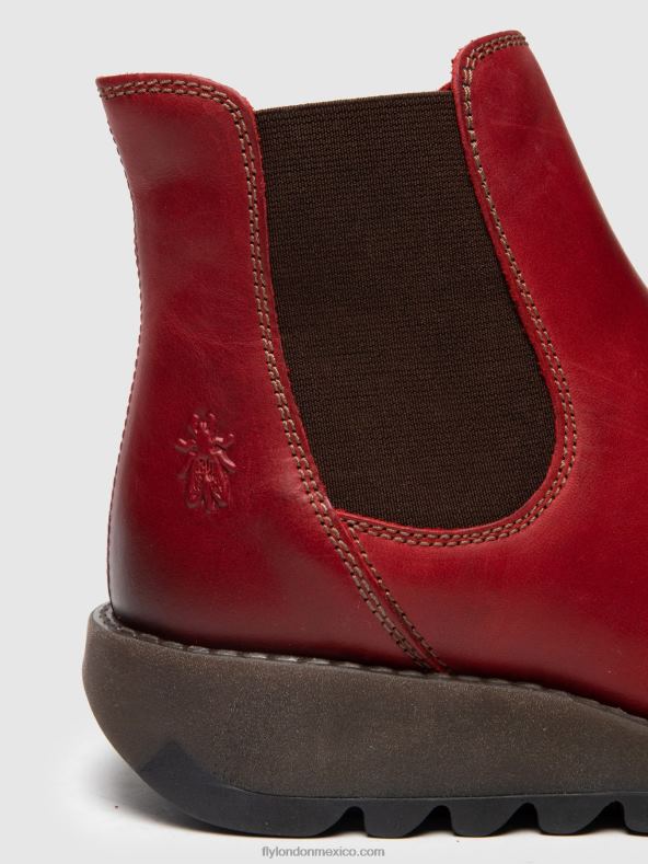 salv rojo 2LT8B275 botines chelsea Fly London mujer