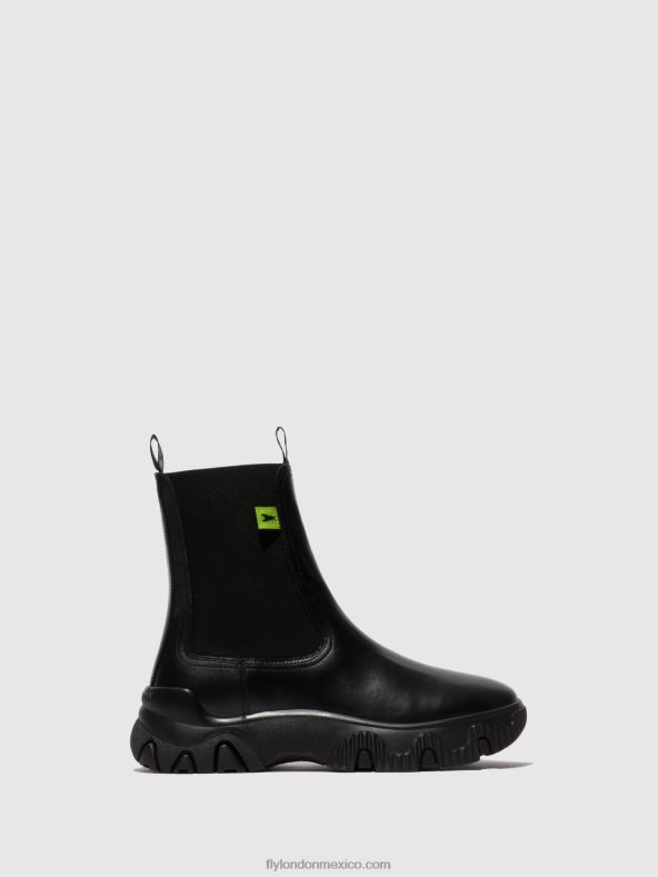 tunder negro 2LT8B159 botines chelsea faty885 Fly London mujer