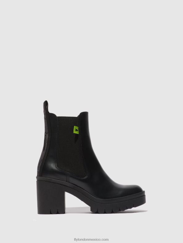 tunder negro 2LT8B164 botines chelsea taje883 Fly London mujer
