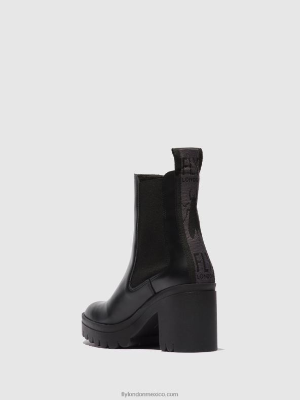 tunder negro 2LT8B164 botines chelsea taje883 Fly London mujer