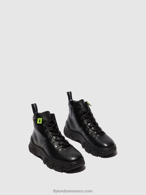 tunder negro 2LT8B166 botines con cordones figa887 Fly London mujer