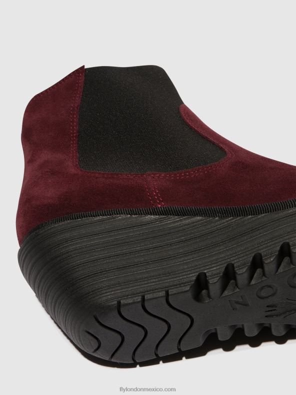 vino de gamuza de aceite 2LT8B1 botines chelsea yade398 Fly London mujer