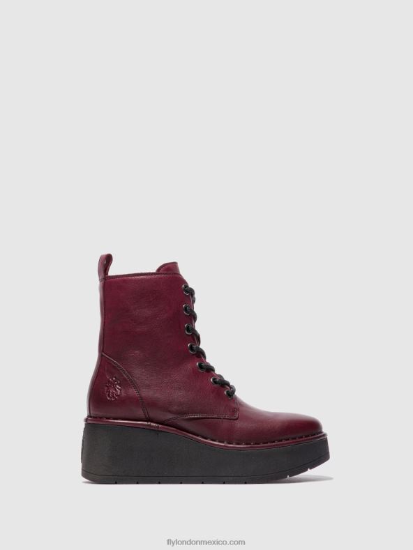 vino verona 2LT8B201 botines con cordones hepe239 Fly London mujer