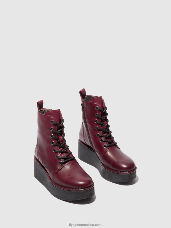vino verona 2LT8B201 botines con cordones hepe239 Fly London mujer